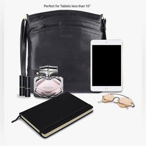 Terry Large Soft Real Leather Womens Crossbody Handbags and Purses-Triple